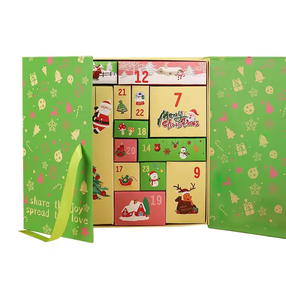 24 Days Advent Calendar Template Box