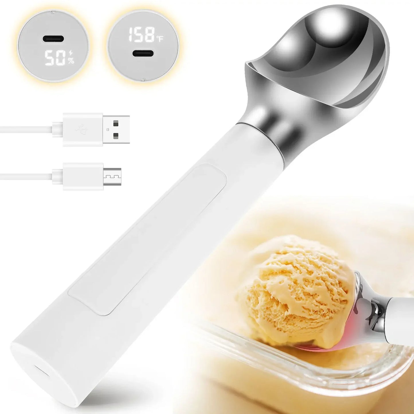 Heated Ice Cream Scoop