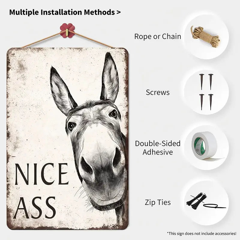 Funny Donkey Bathroom Decor