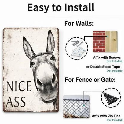 Funny Donkey Bathroom Decor