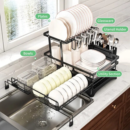 Foldable Over Sink Dish Rack