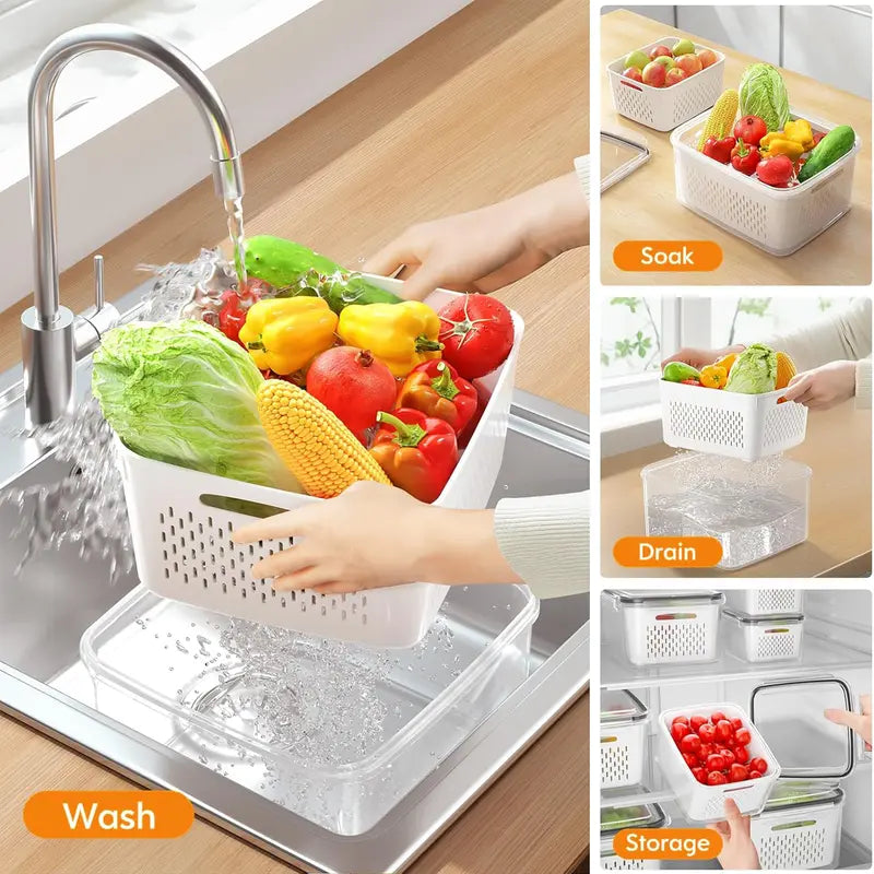 5-Pack Fresh Produce Storage