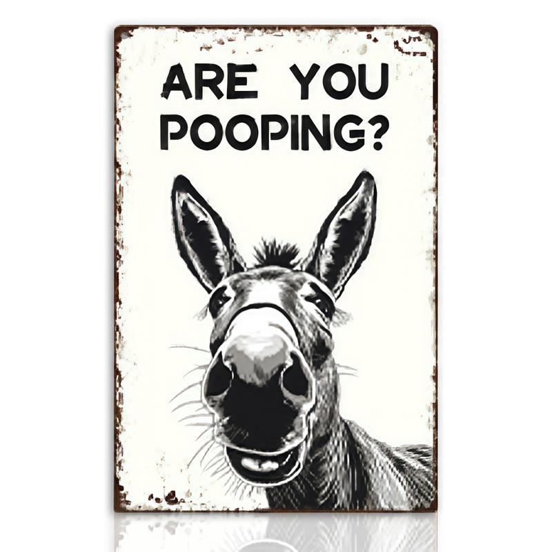 Funny Donkey Bathroom Decor