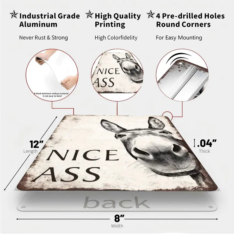 Funny Donkey Bathroom Decor