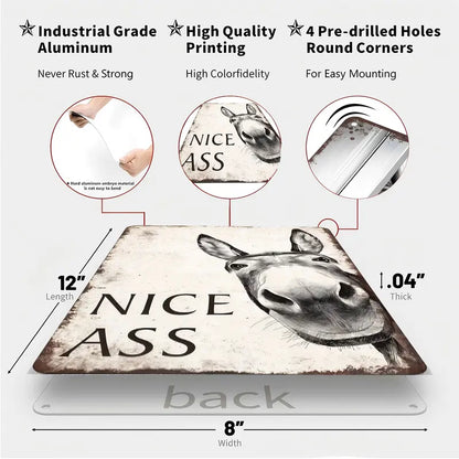 Funny Donkey Bathroom Decor