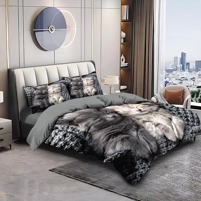 Cat Print Bedding Set