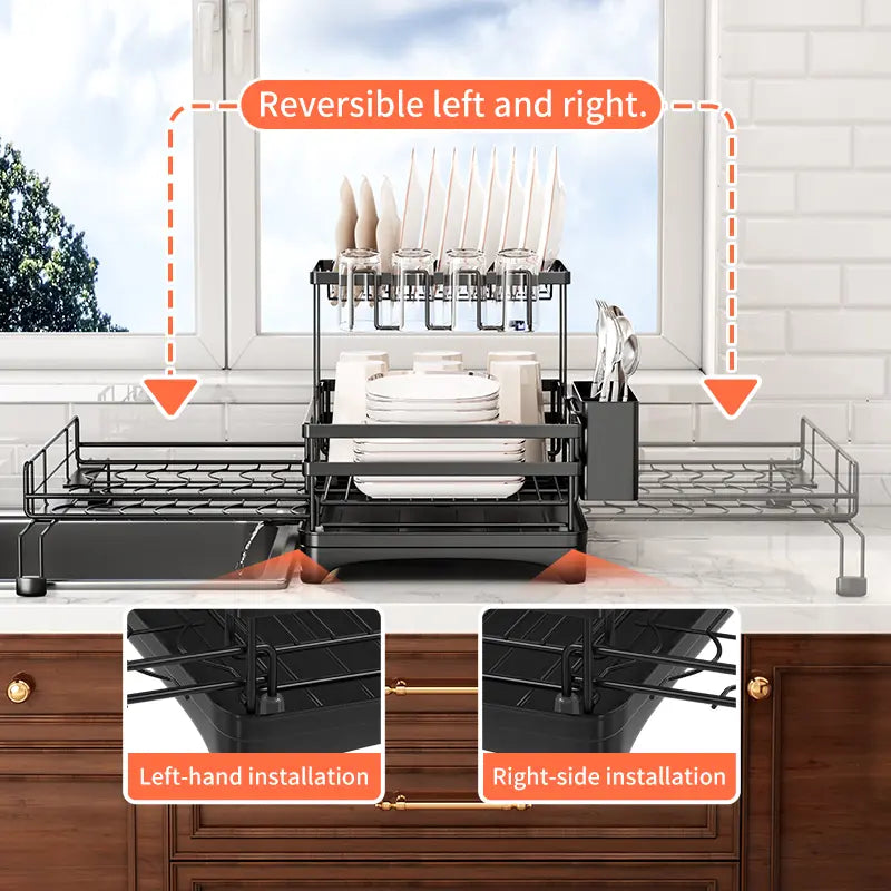 Foldable Over Sink Dish Rack