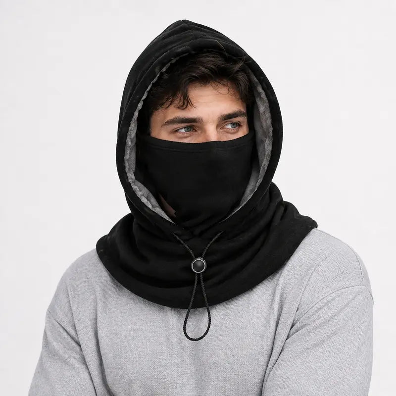 Fleece Lined Face Hoodie