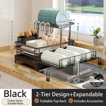 Foldable Over Sink Dish Rack