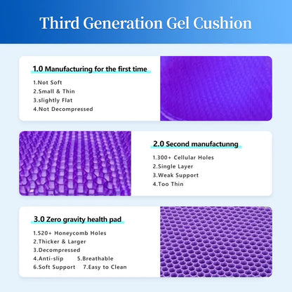 Honeycomb Gel Seat Cushion