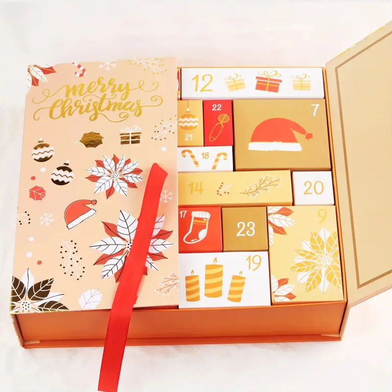 24 Days Advent Calendar Template Box