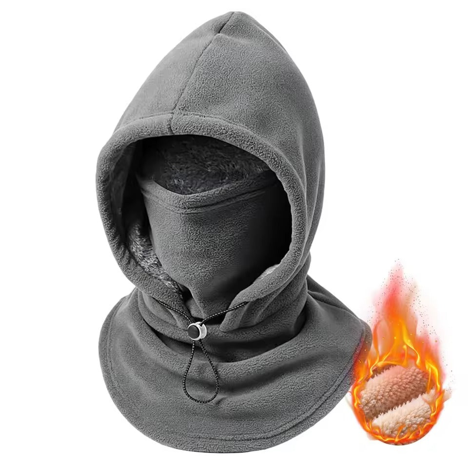 Fleece Lined Face Hoodie