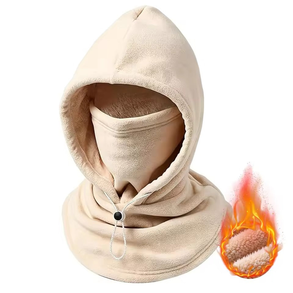 Fleece Lined Face Hoodie
