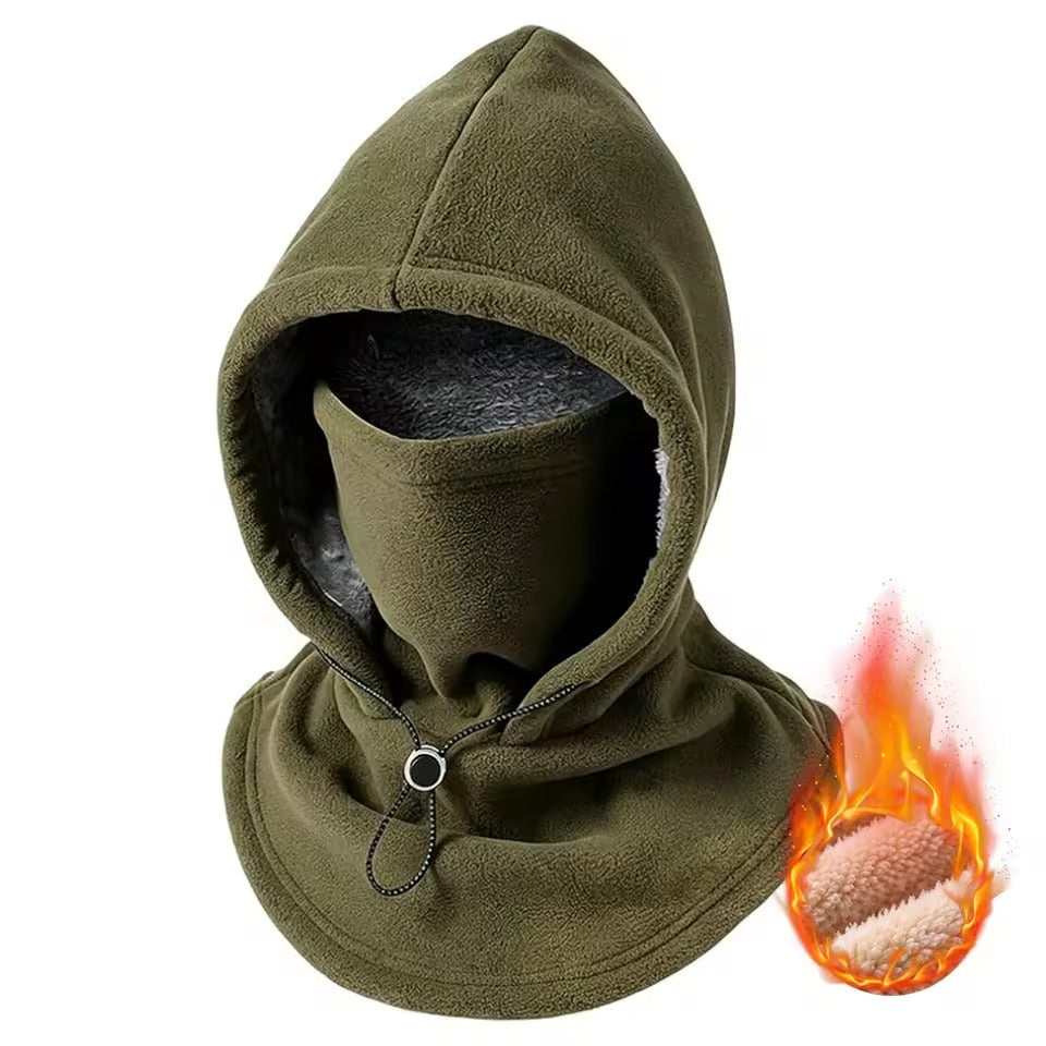 Fleece Lined Face Hoodie