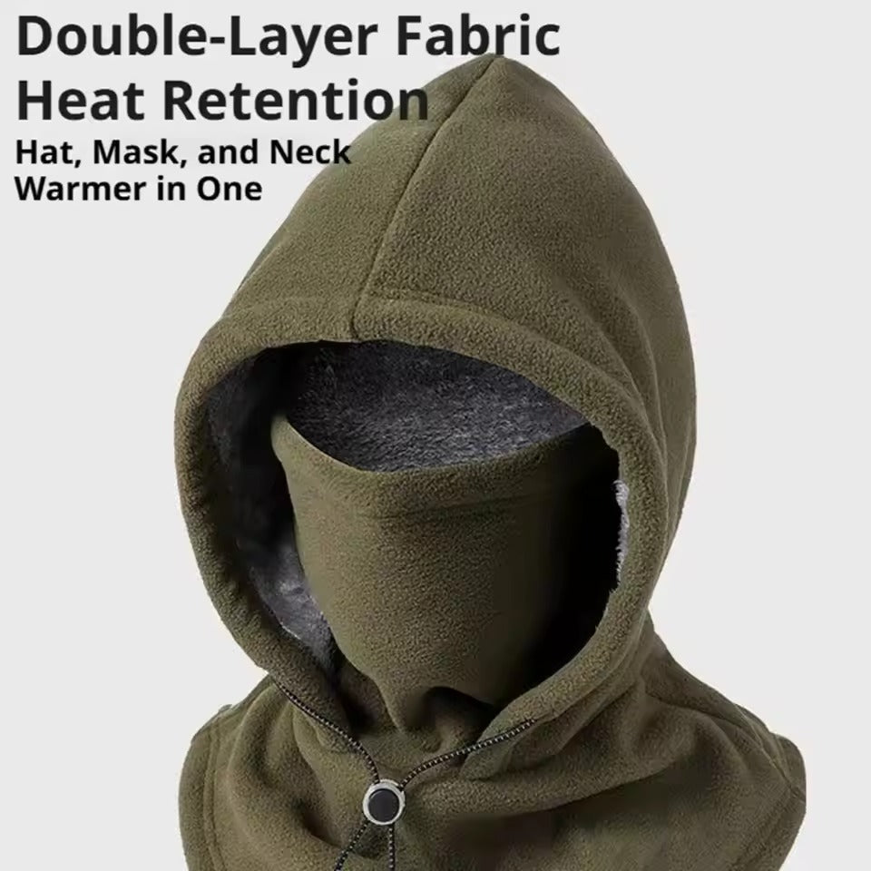 Fleece Lined Face Hoodie