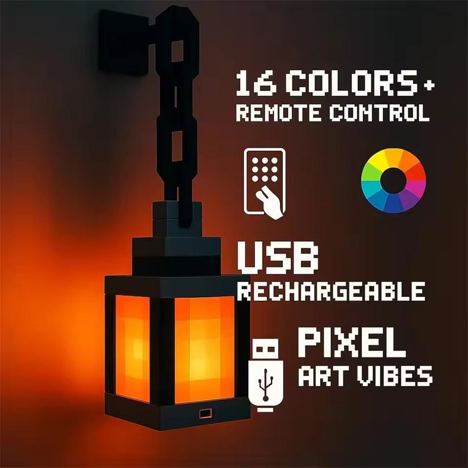 Pixel Lantern Night Lamp