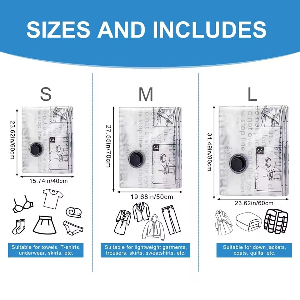 Travel Vacuum Compresson Bags