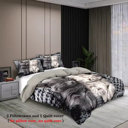 Cat Print Bedding Set