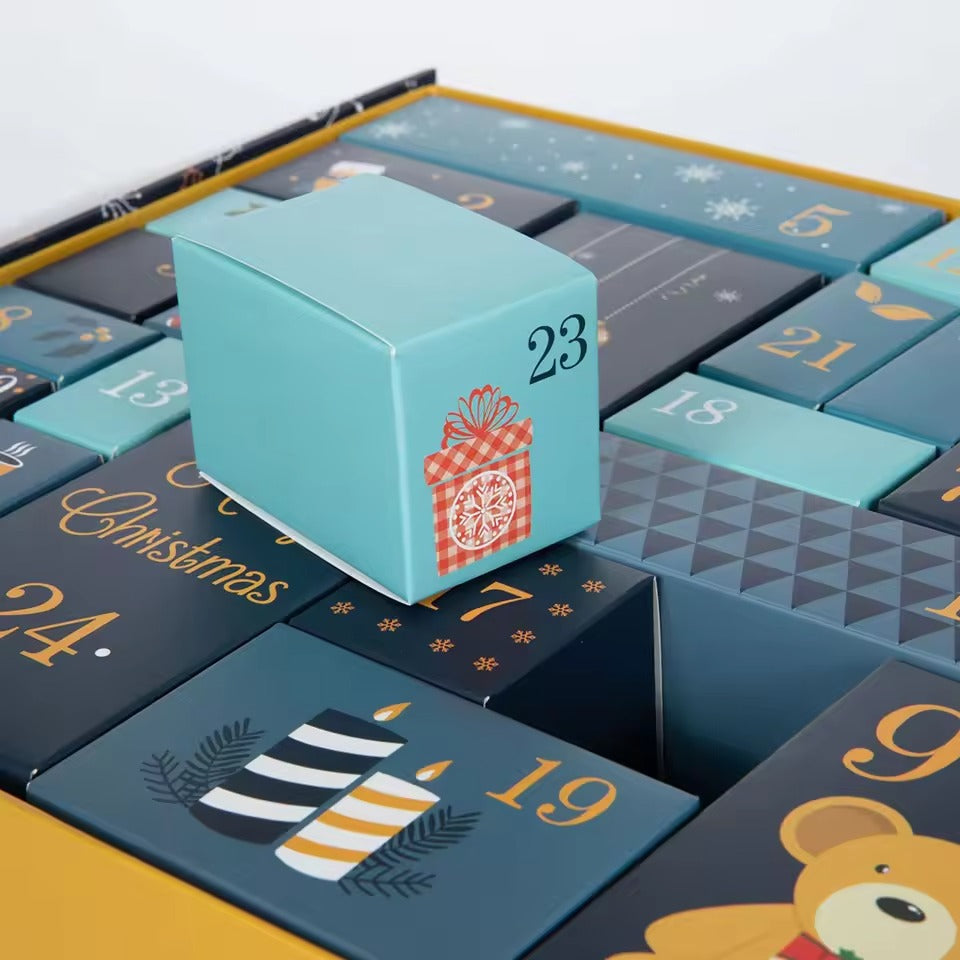 24 Days Advent Calendar Template Box