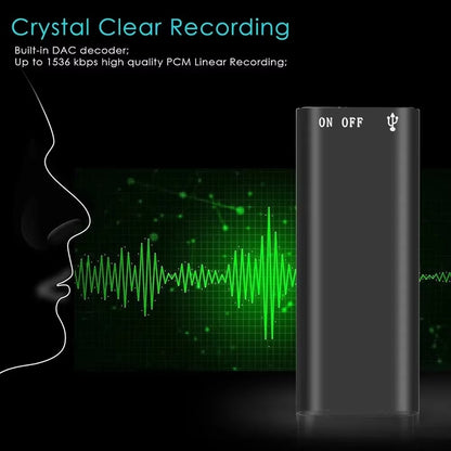 Ultra-Thin Voice-Activated Recorder
